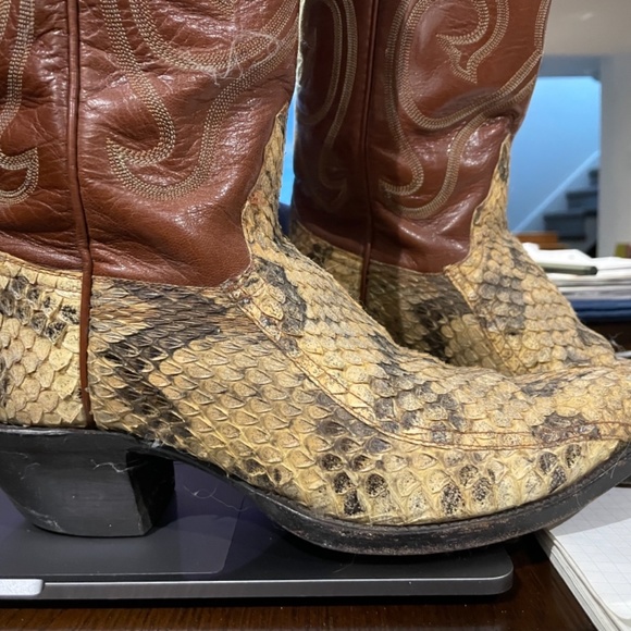 Men’s Python cowboy boots - Picture 3 of 3